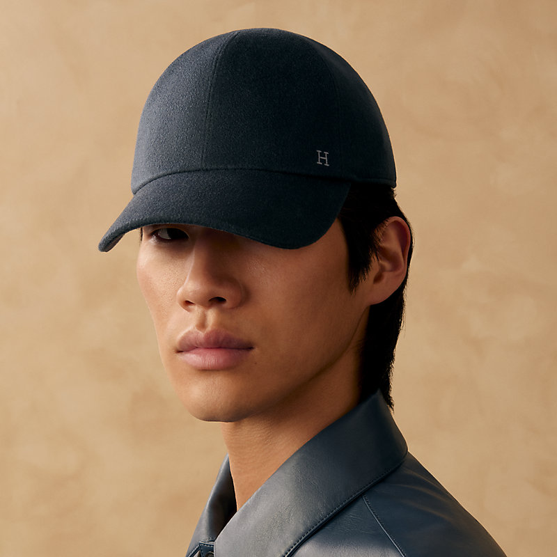Riley H Droit cap - Grey | Hermès USA